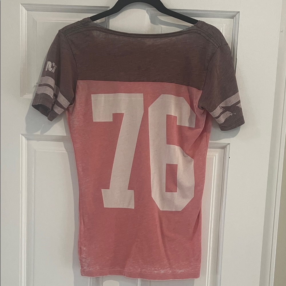 Rebel Yell Pink and Brown Horseshoe Tee - Picture 4 of 4